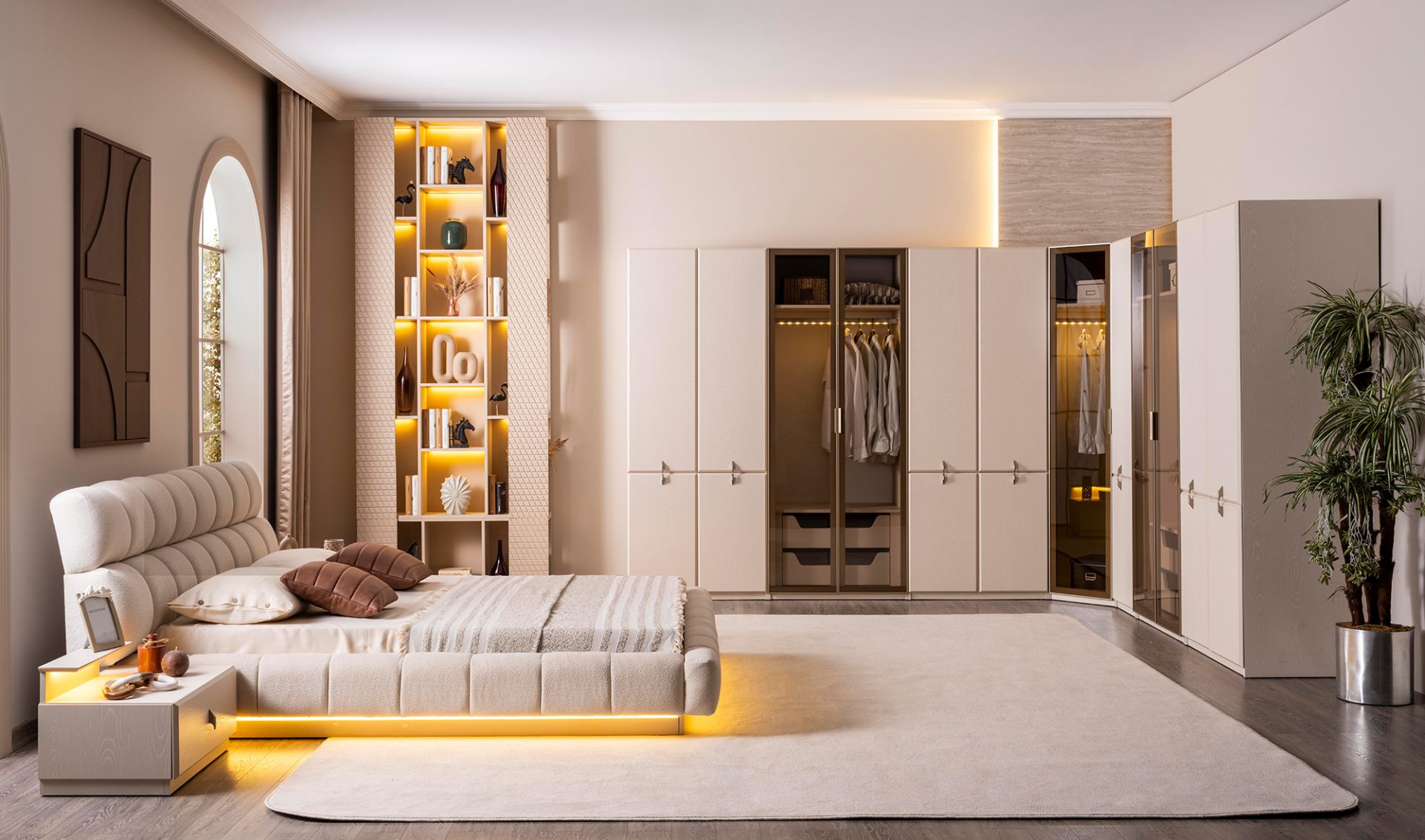 Atelier Yatak Odası - Köşe Dolaplı